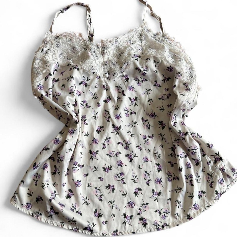 No Boundaries Floral Lace Cami